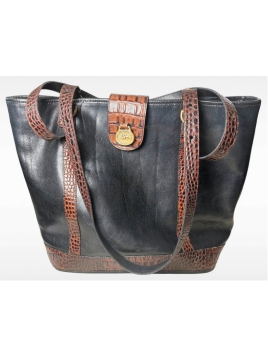 Brahmin Handbags - 🔥 VINTAGE GRAIL! Rare 90s BRAHMIN Tuscan Croc & Smooth Leather Shoulder Tote Ba